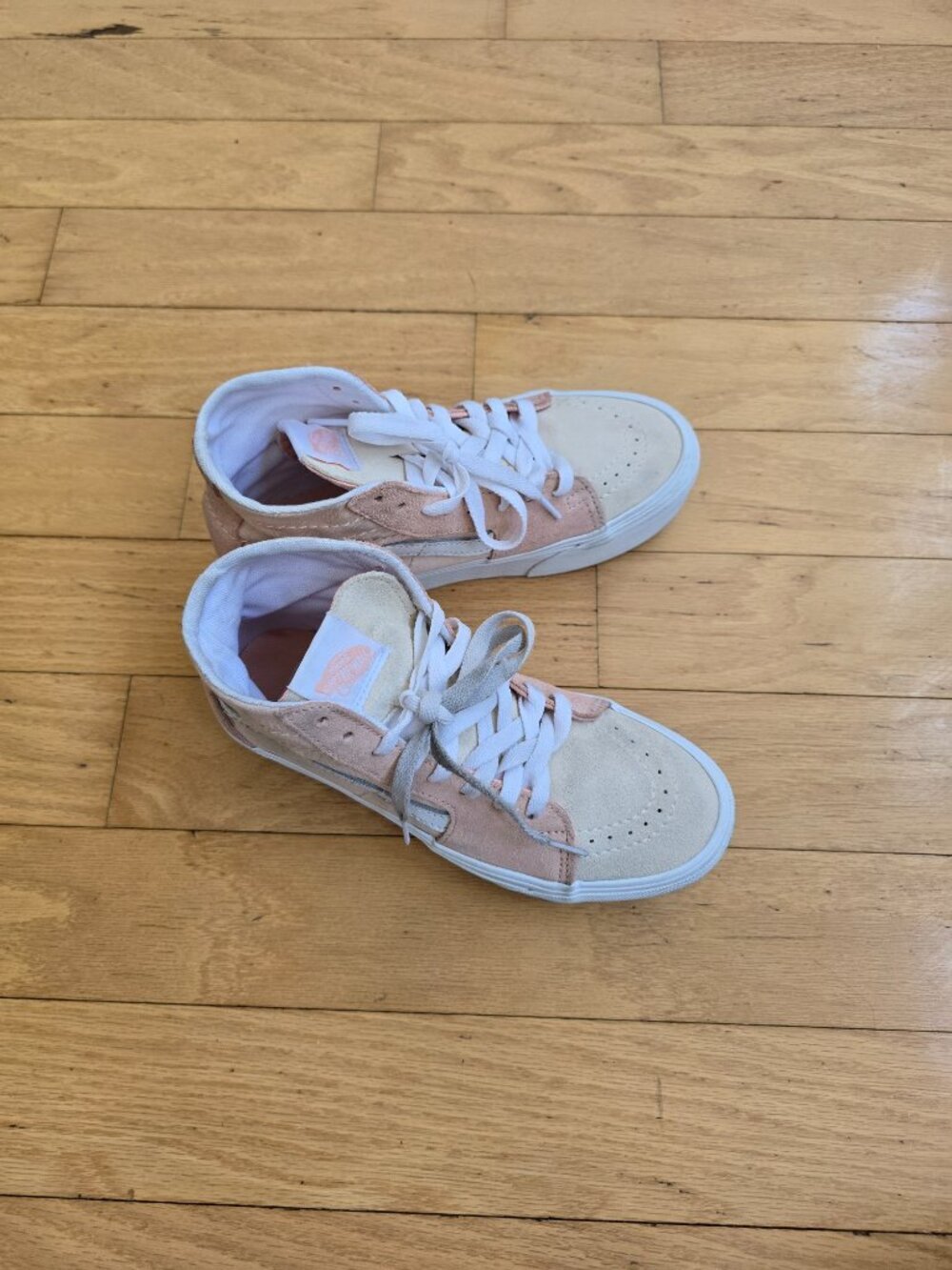Vans | SK8-Hi Tapered Stackform peach colorblock sneakers | WMS 6 - Picture 4 of 11